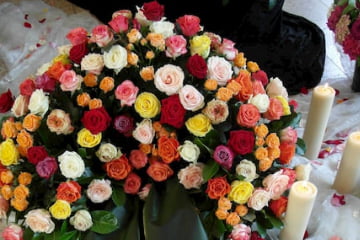 Individuell gestalteter Trauerkranz